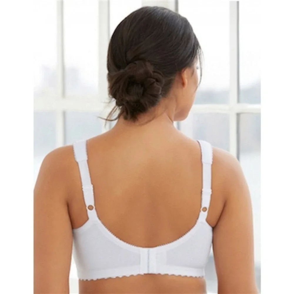 NWOT Glamorise 36C Magic Lift Cotton Full Fig Wireless Support Bra 1001 131299
